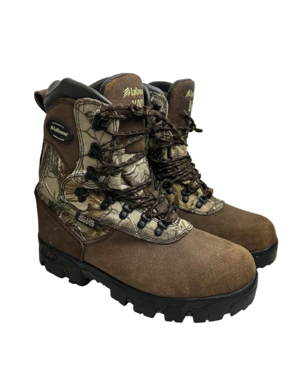 LaCrosse Men's Sz 11 Rubber OutSole 1600g Insulated Winter Boots Dry-Core Camo